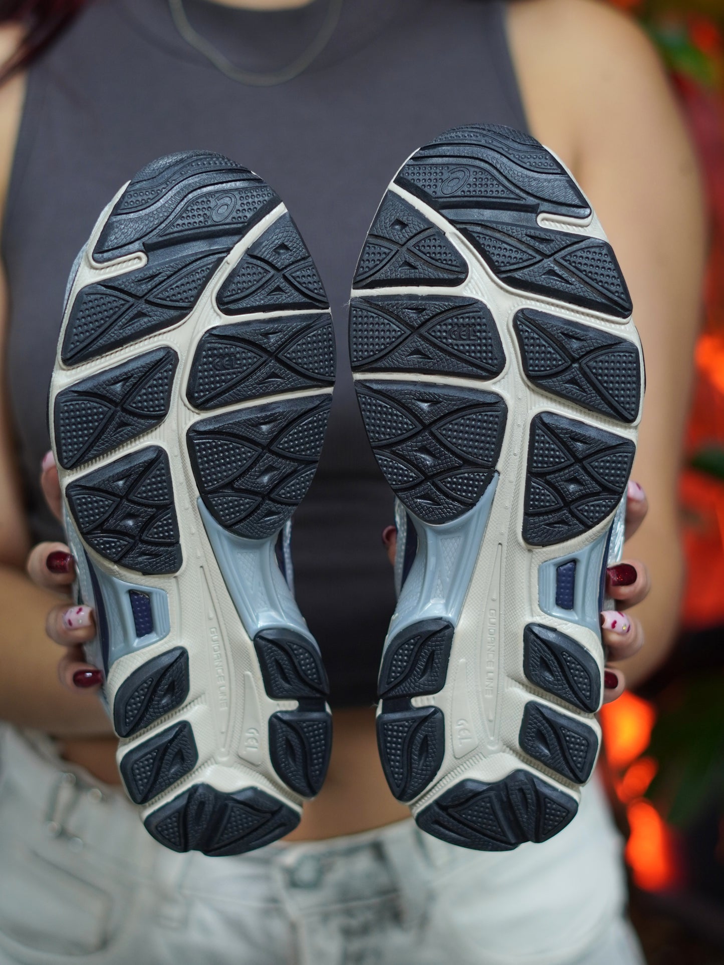 Asics Gel NYC - Plateado, Azul oscuro