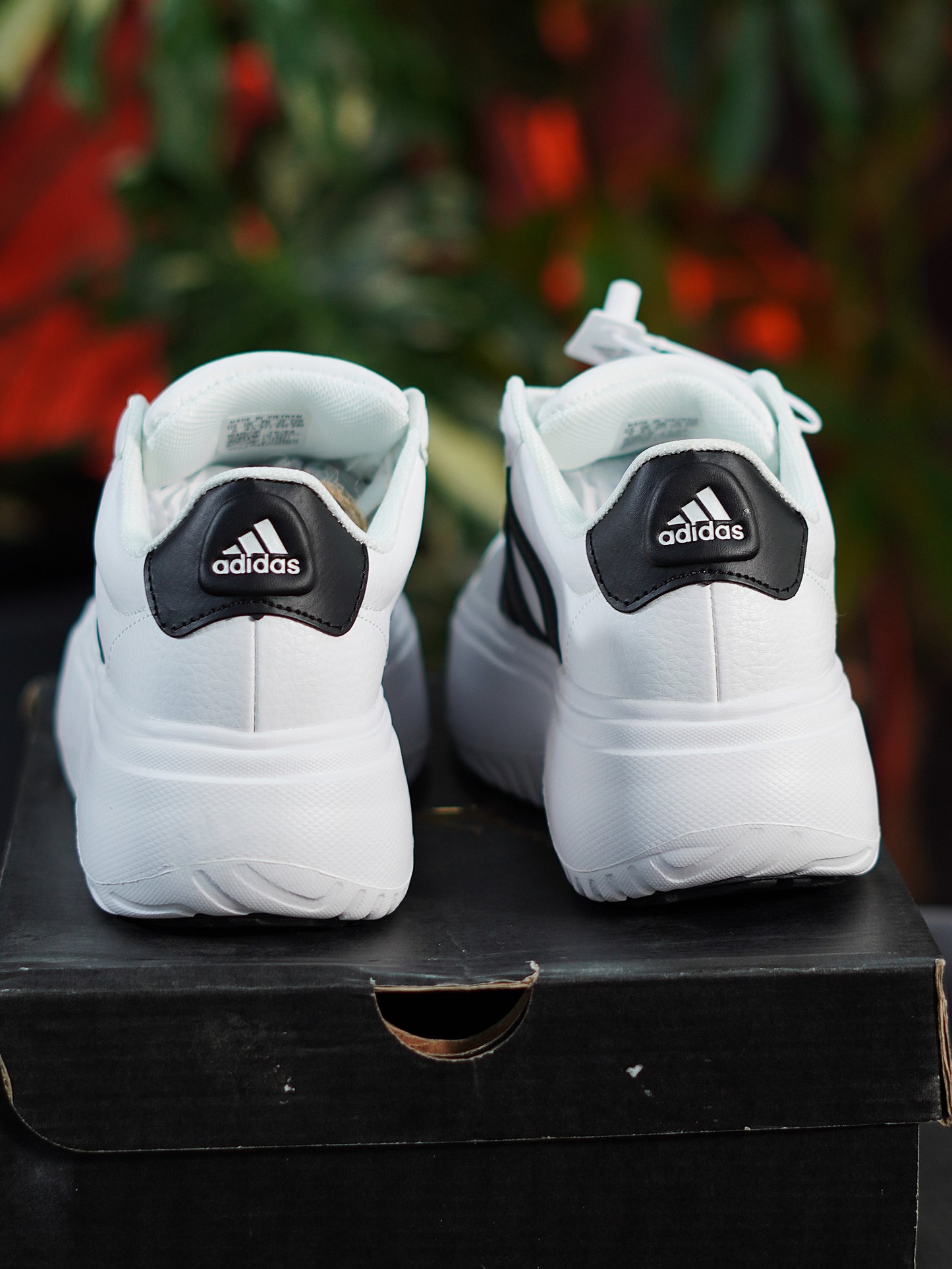 Adidas Grand Court Plataforma - Blanco, Negra