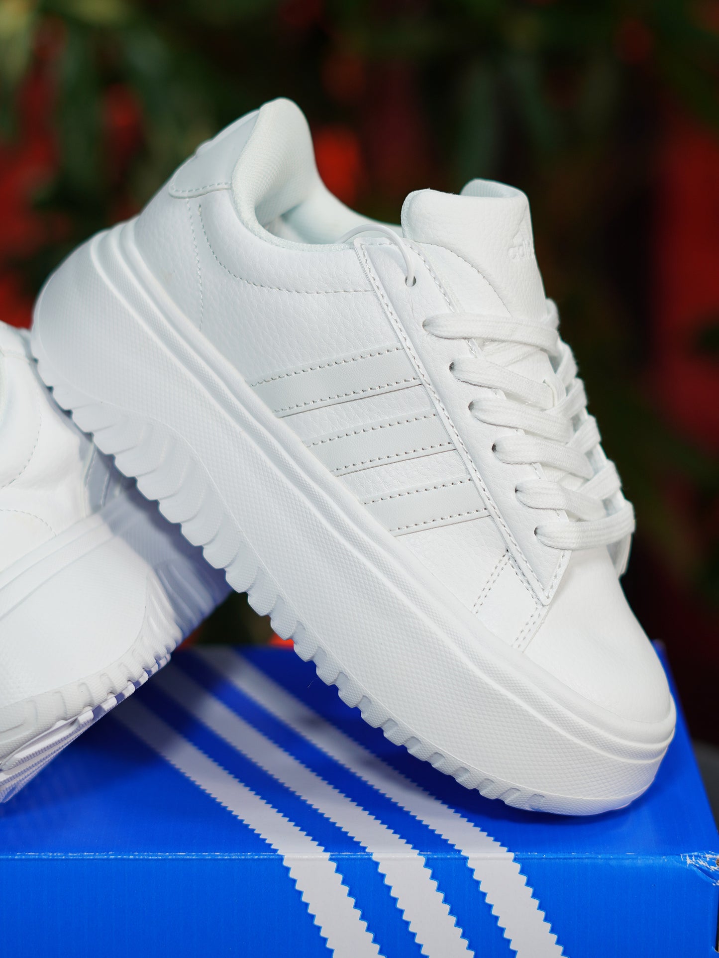 Adidas Grand Court Plataforma - Blanco