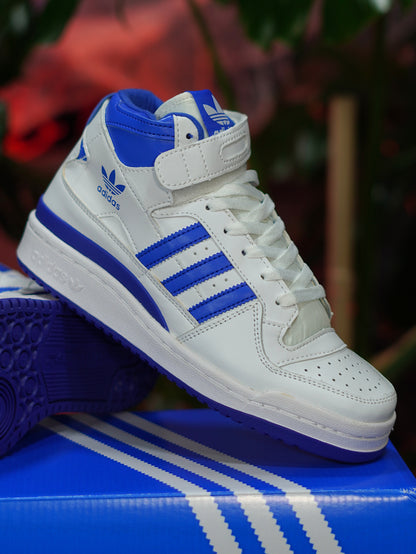 Adidas Forum High - Blanca, Azul