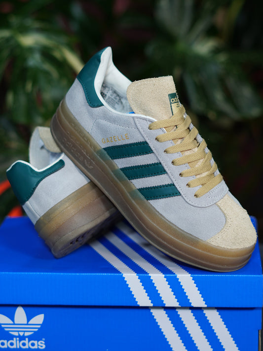 Adidas Gazelle Triple Bold - Gris, Verde, Beige