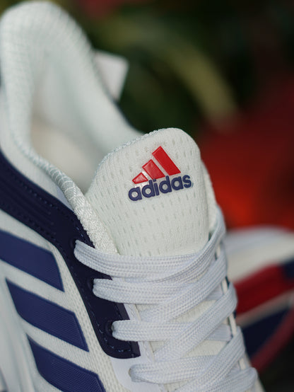 Adidas Bounce - Blanca, Azul oscuro, Rojo