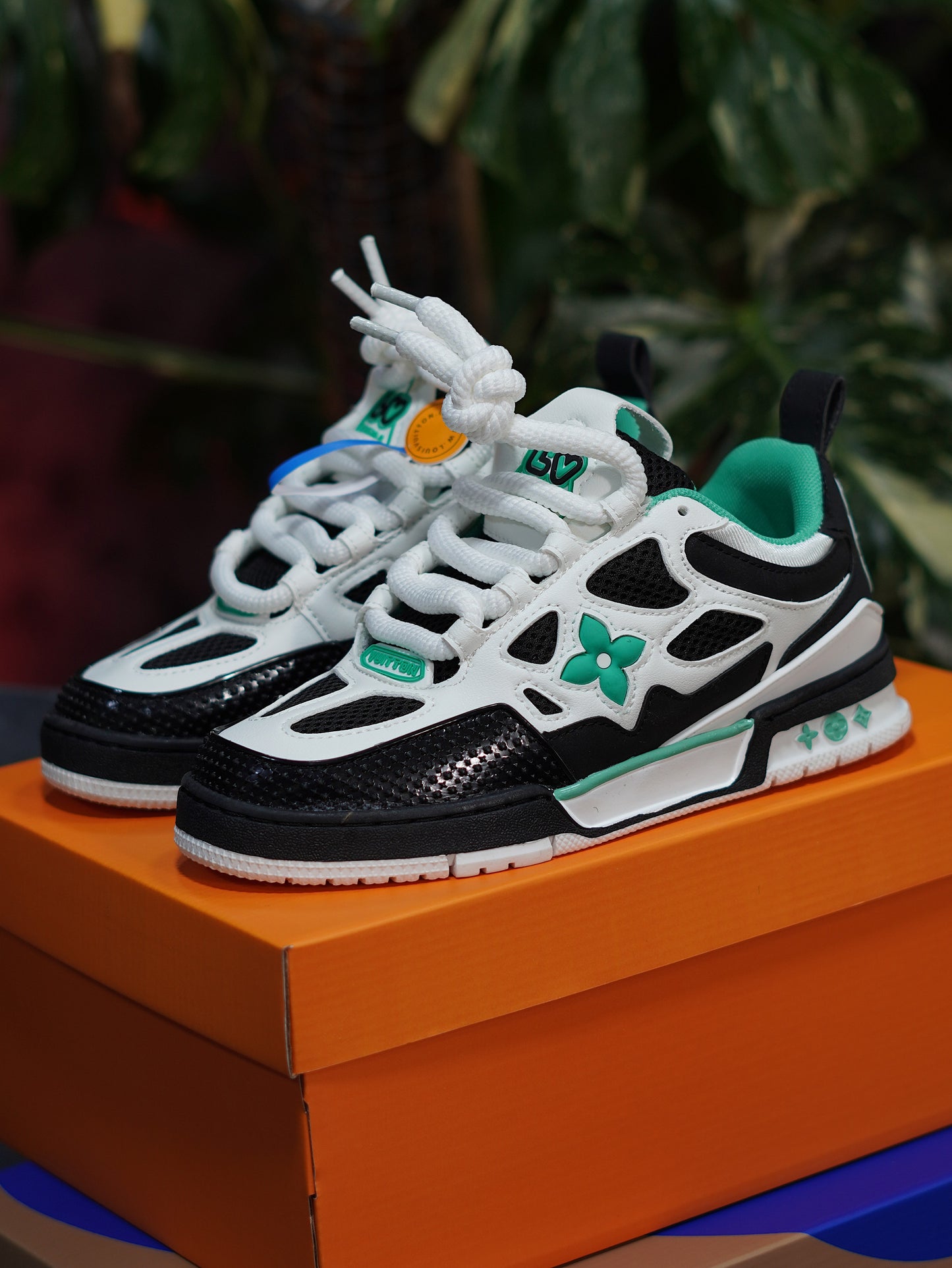 Louis Vuitton Skate - Negro, Blanco, Verde
