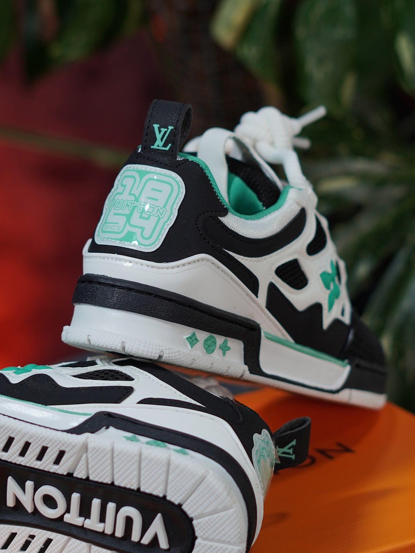 Louis Vuitton Skate - Negro, Blanco, Verde
