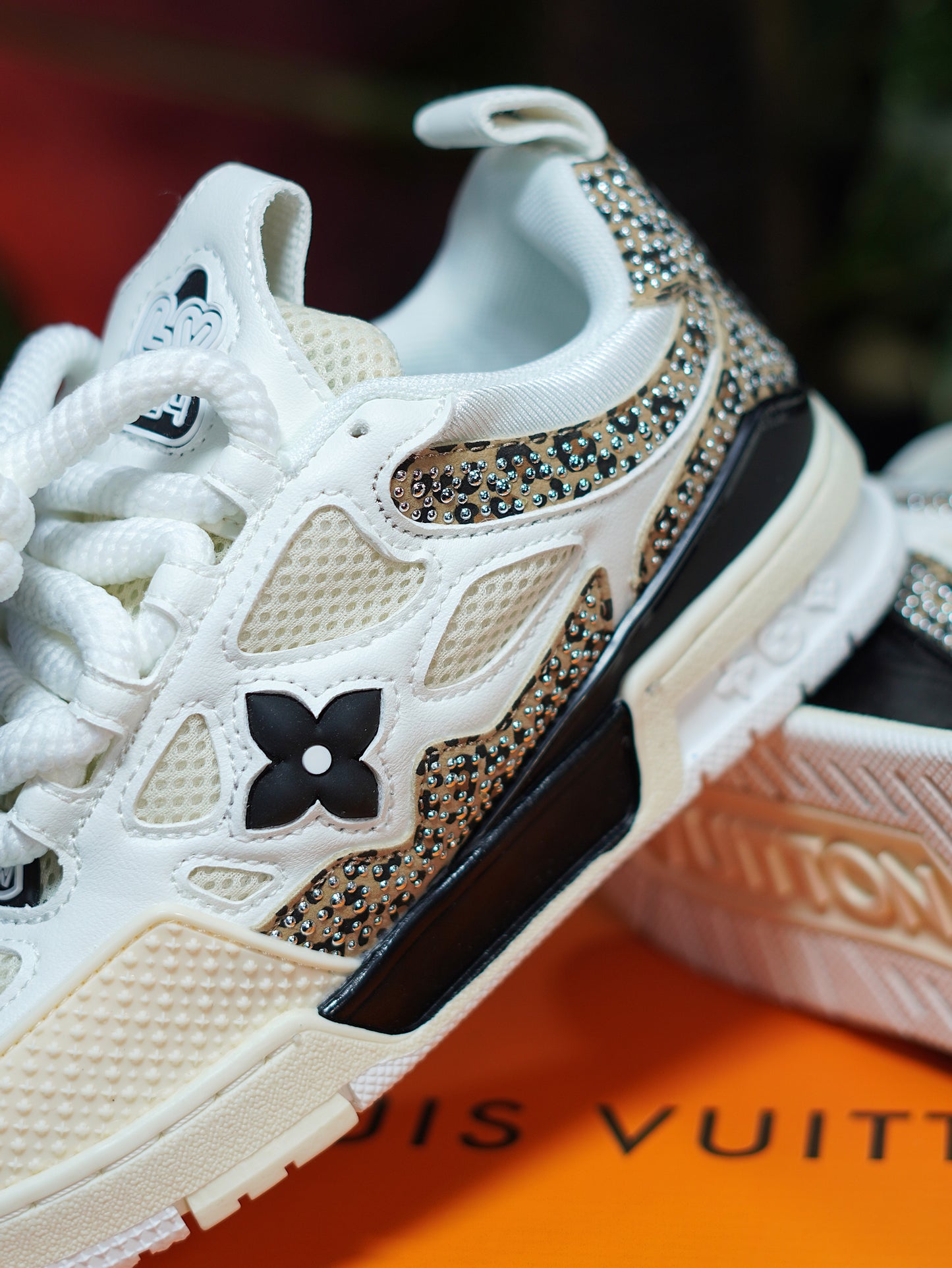 Louis Vuitton Skate - Leopardo, Blanco