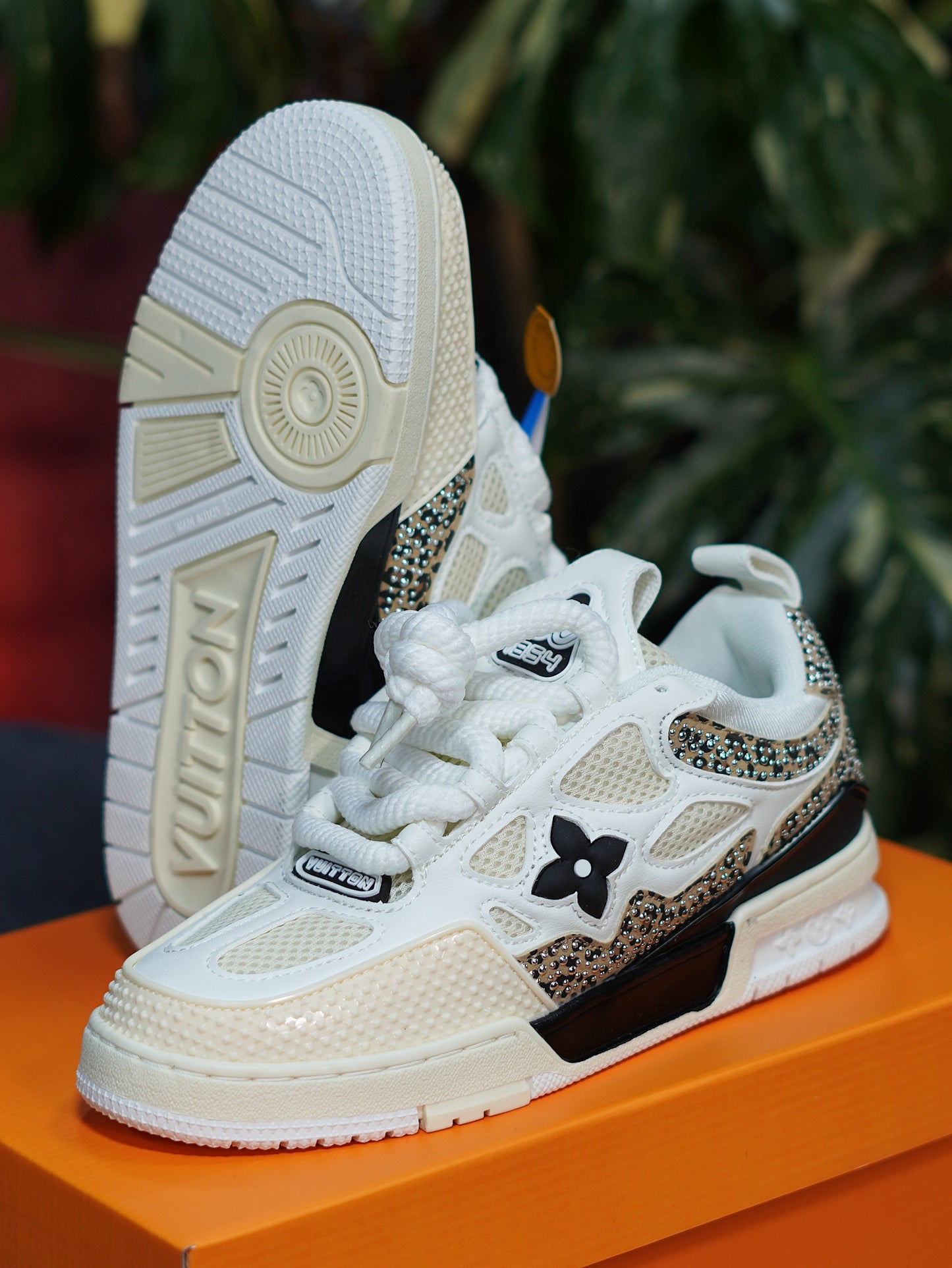 Louis Vuitton Skate - Leopardo, Blanco