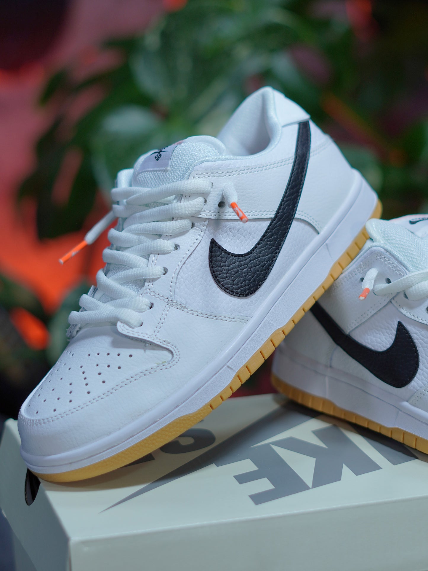 Nike SB Dunk Low - Blanco, Suela goma