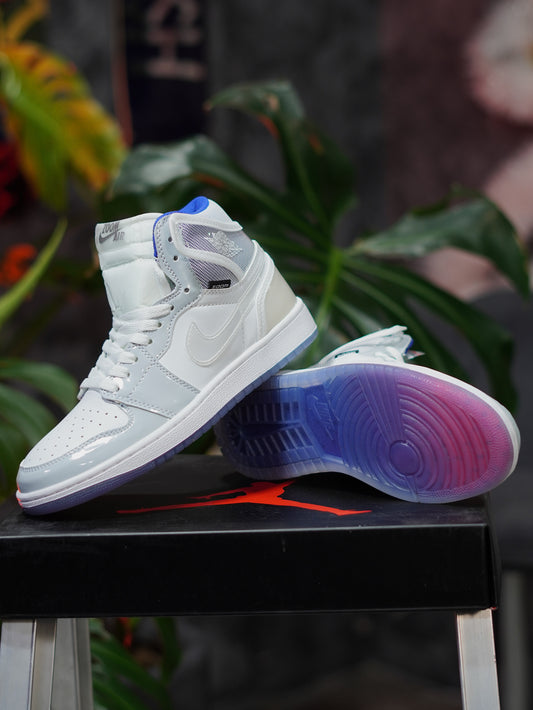 Air Jordan Retro 1 High Zoom "Racer Blue" - Blanco, Azul