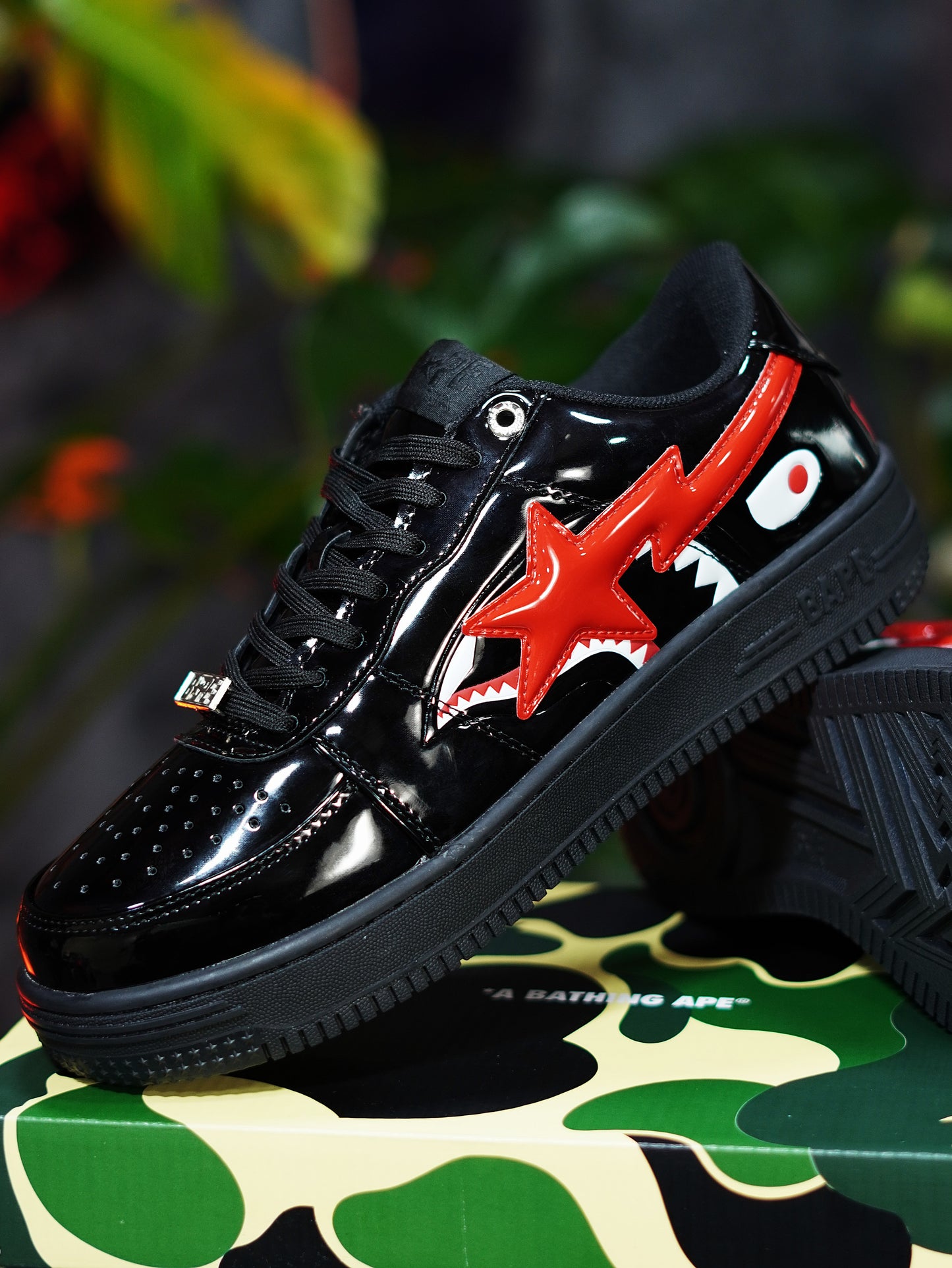 BAPE Sta Low Shark - Negro
