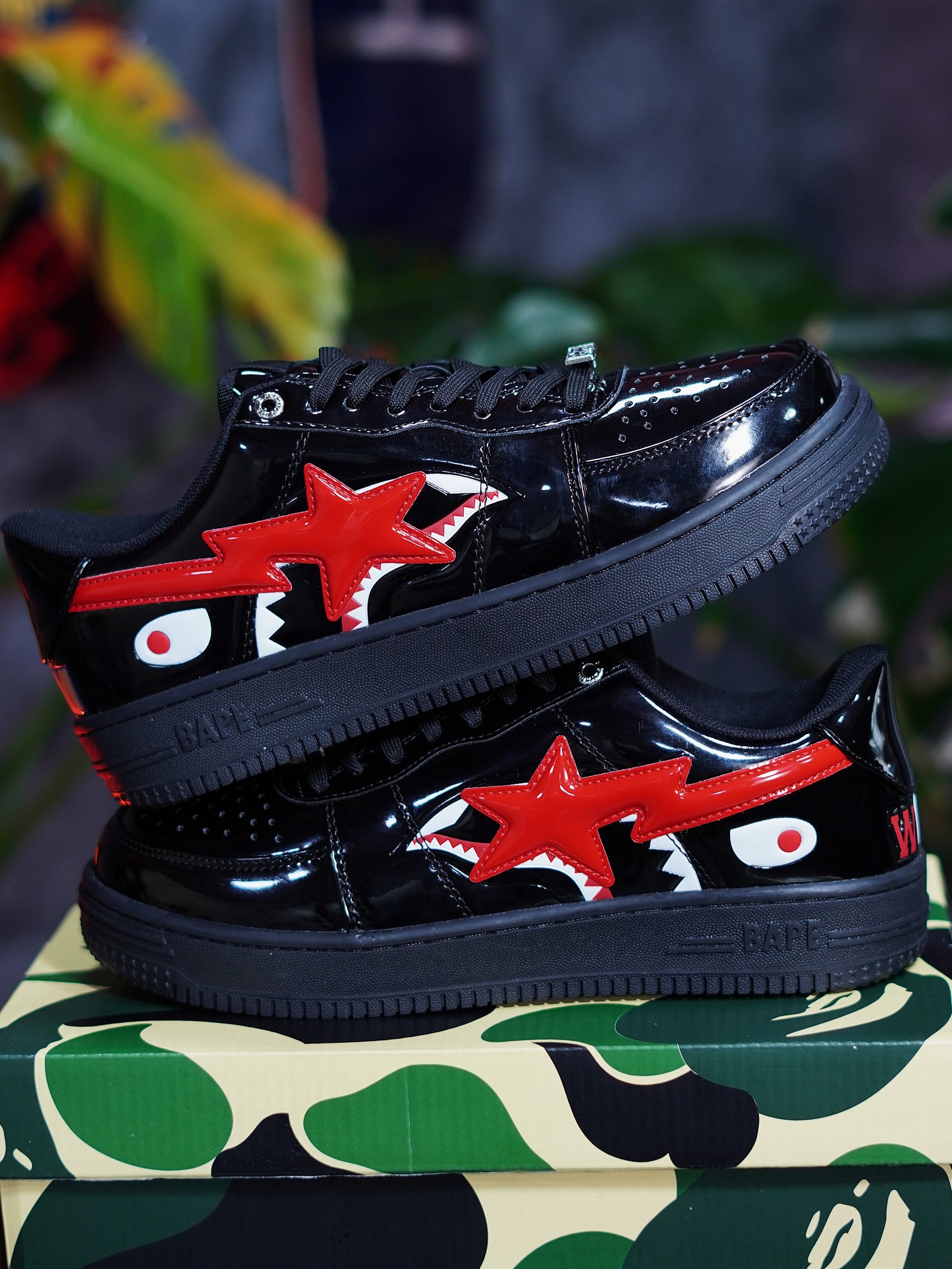 BAPE Sta Low Shark - Negro