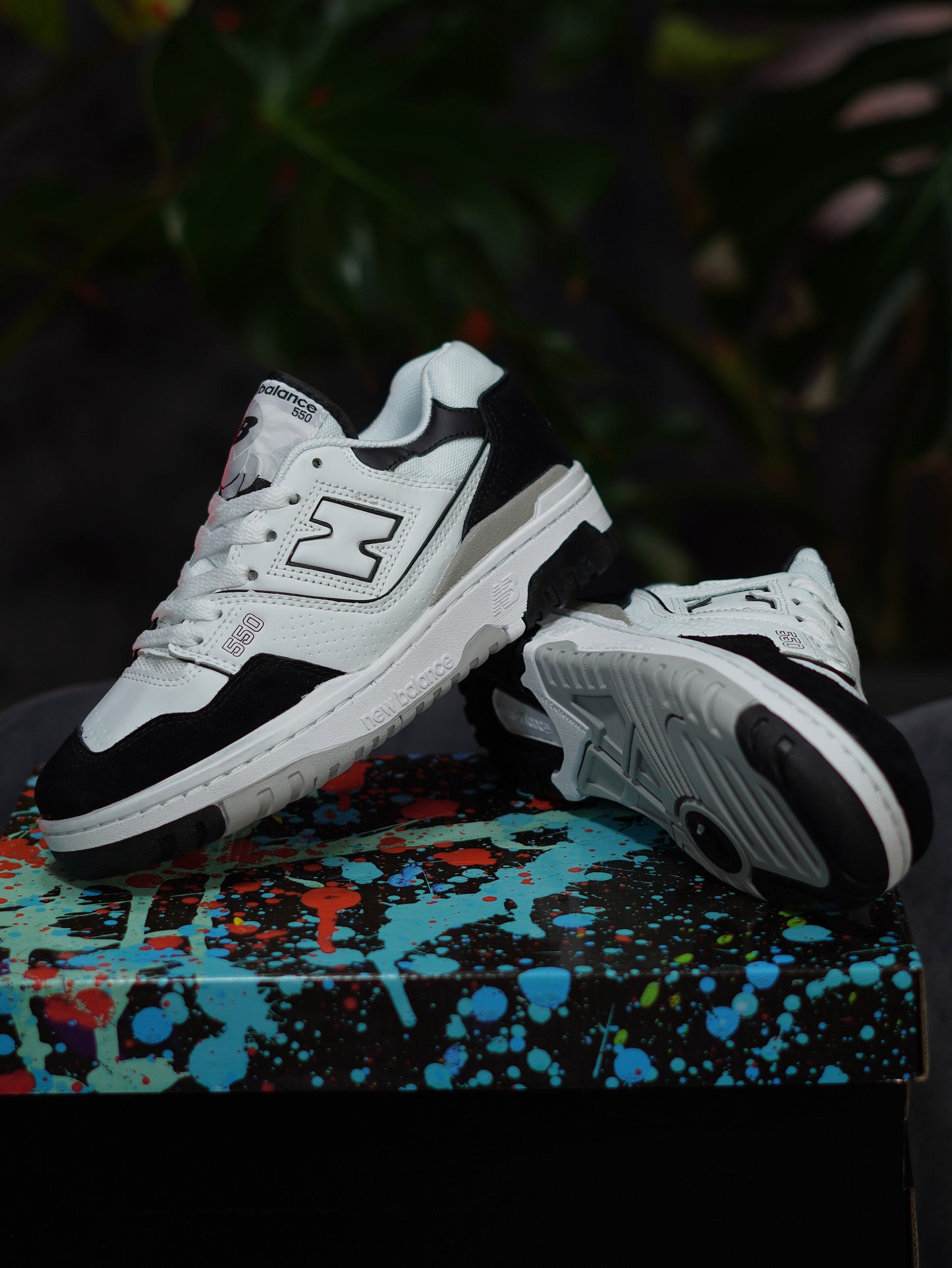 New Balance 550 - Blanco, Negro