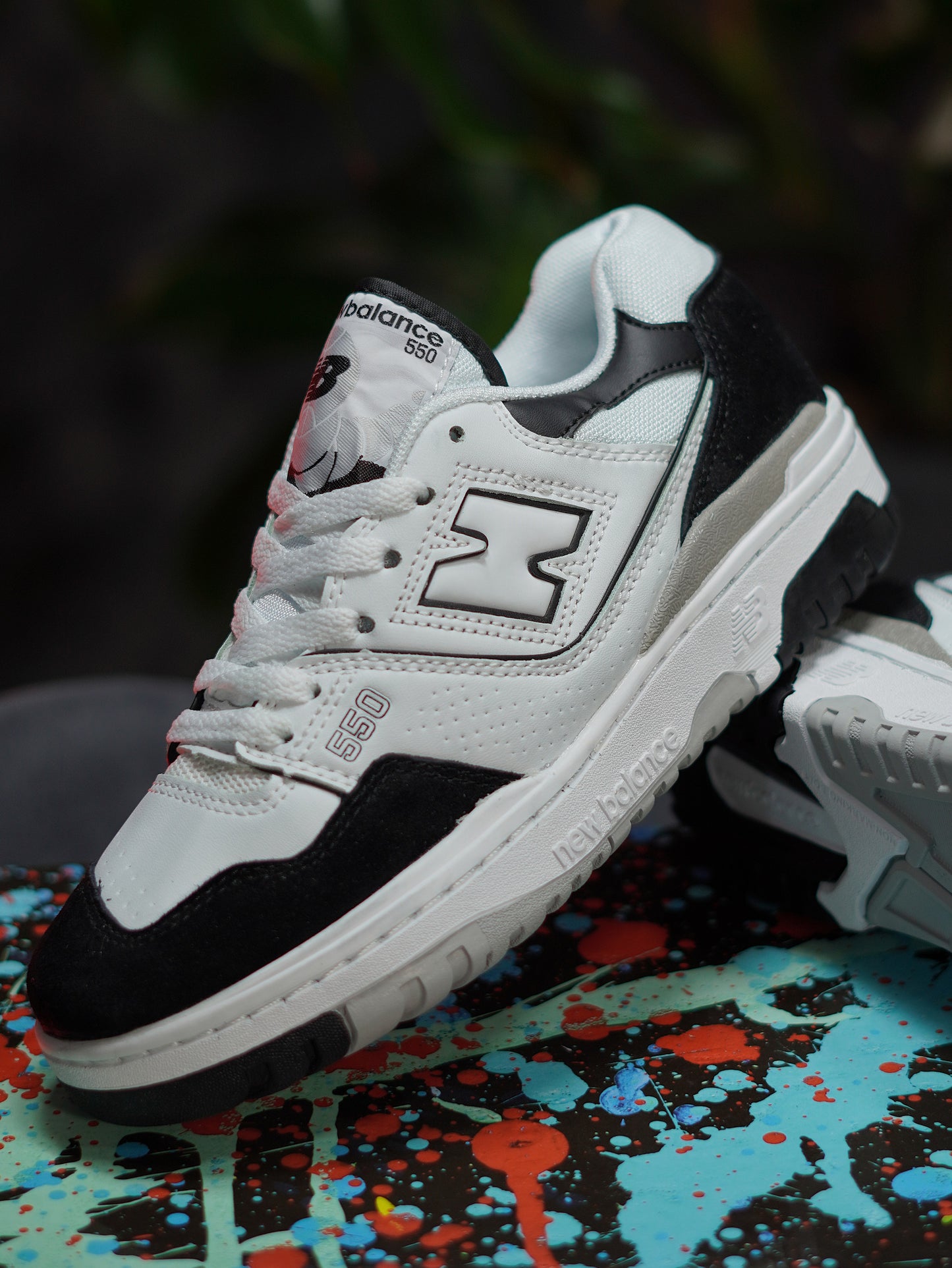 New Balance 550 - Blanco, Negro