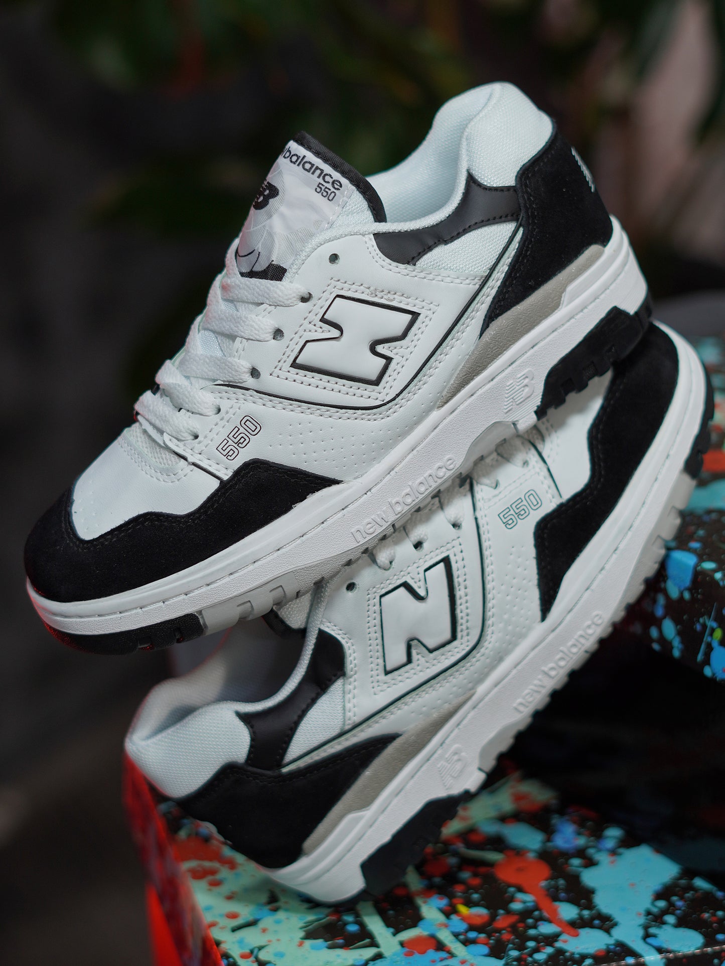 New Balance 550 - Blanco, Negro