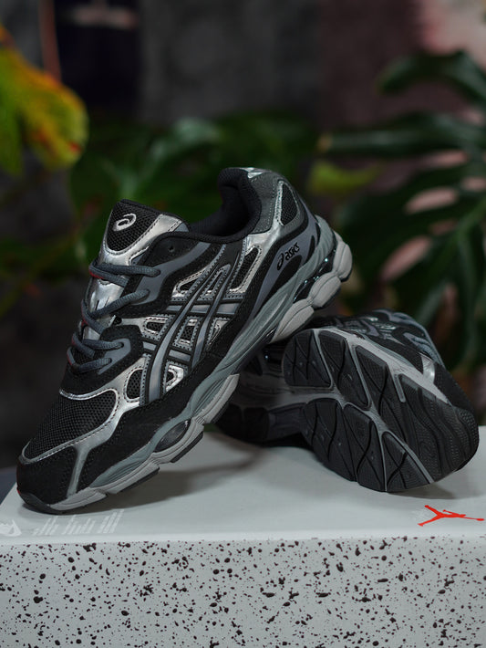 Asics Gel NYC - Negro, Plateado