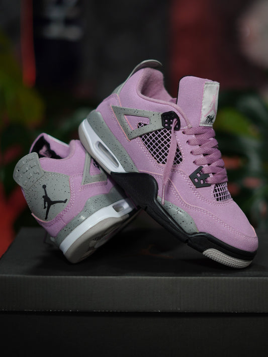 Air Jordan Retro 4 "Orchid" - Rosado, Gris, Negro