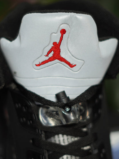 Air Jordan Retro 5 - Negro, Azul, Gris metalico