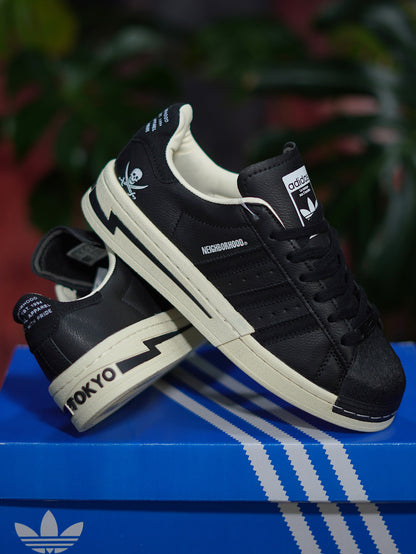 Adidas Superstar Neighborhood - Negro, Blanco