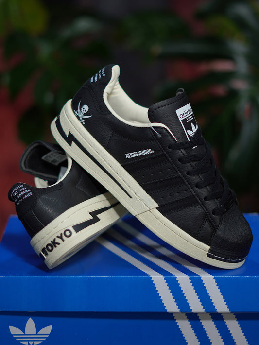 Adidas Superstar Neighborhood - Negro, Blanco