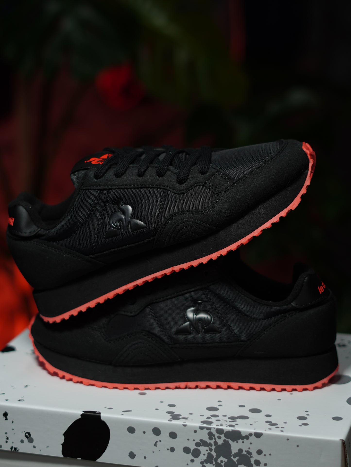 Le Coq Sportfit Trainer Jet Star 2 - Negro, Rojo