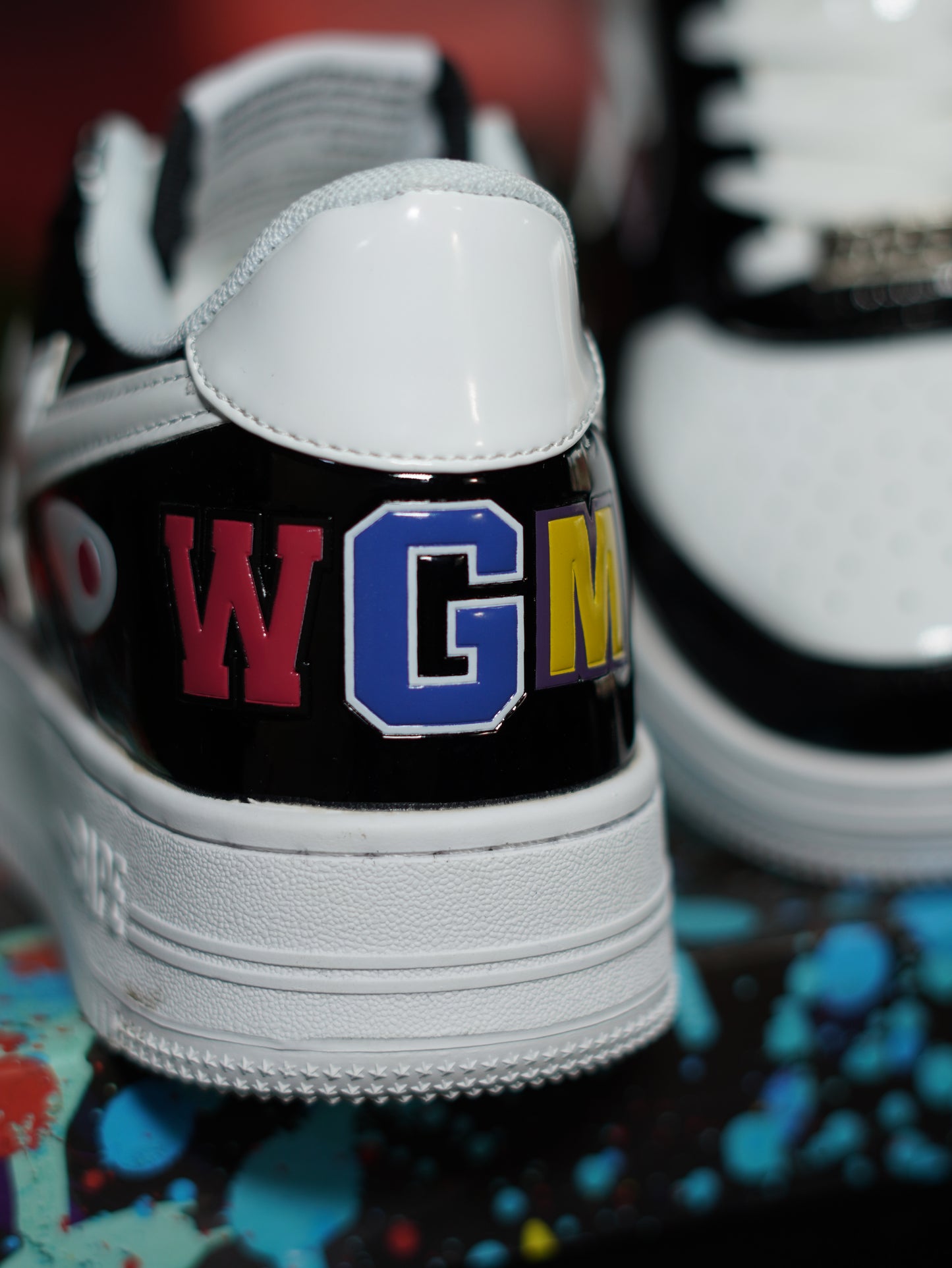 A Bathing Ape BAPE Sta Low Shark - Negro, Blanco