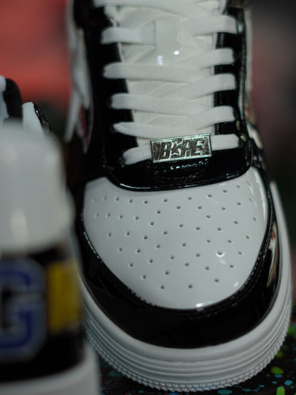 A Bathing Ape BAPE Sta Low Shark - Negro, Blanco