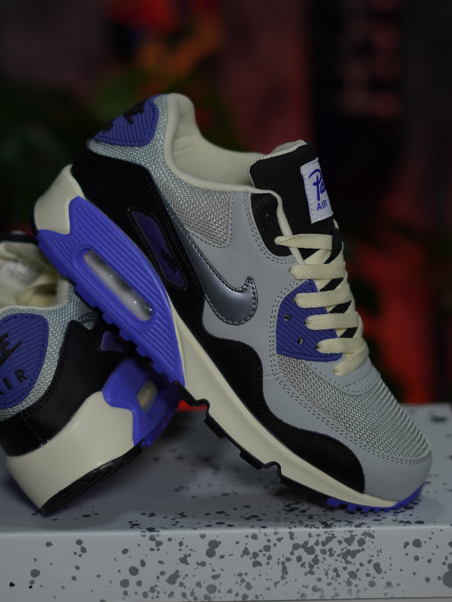 Nike Air Max 90 x Patta - Gris, Morado, Plateado