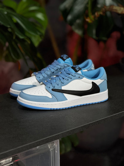 Air Jordan 1 Low x Travis Scott - Azul, Negro, Blanco