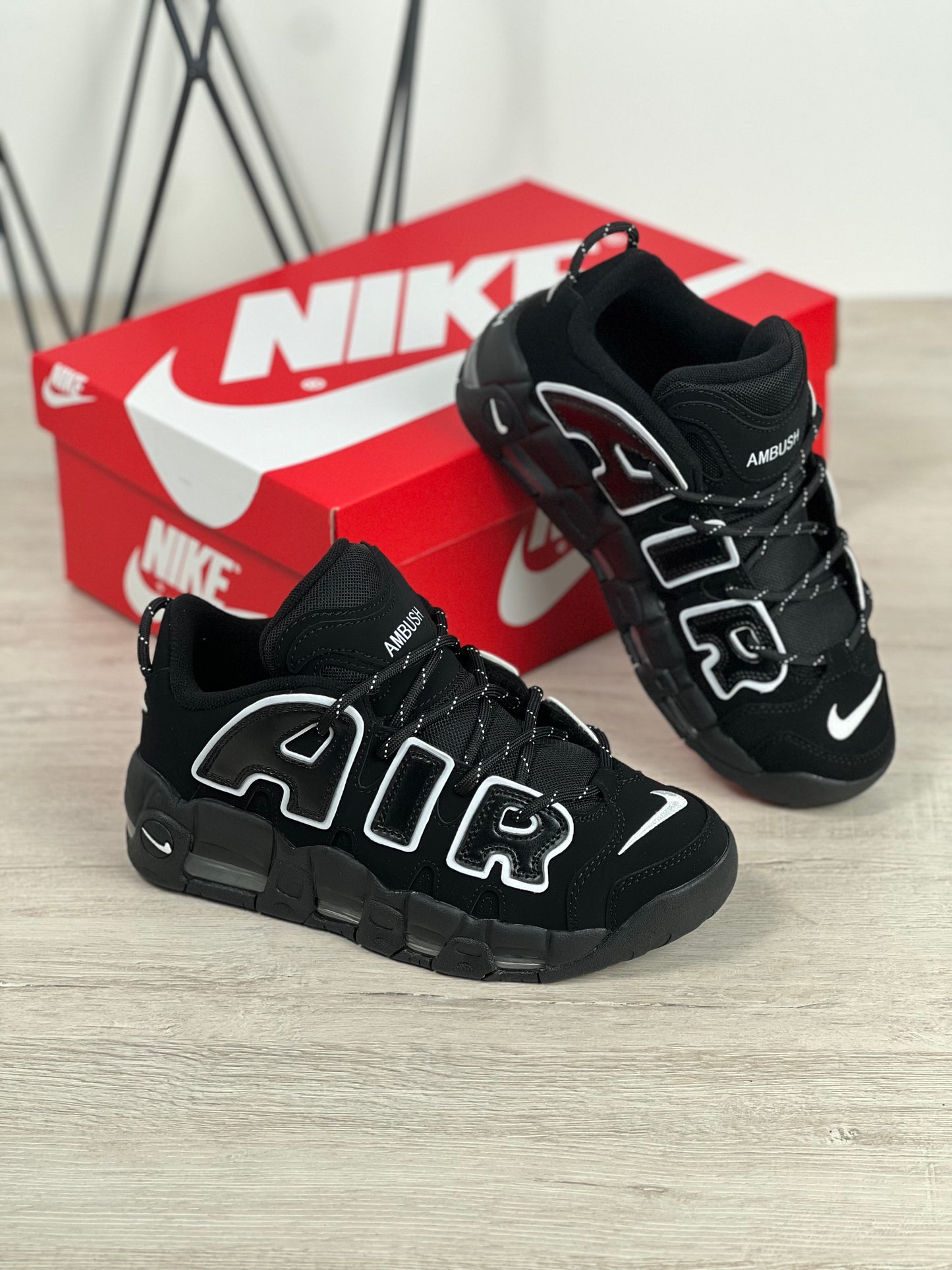 AMBUSH X NIKE AIR MORE UPTEMPO LOW