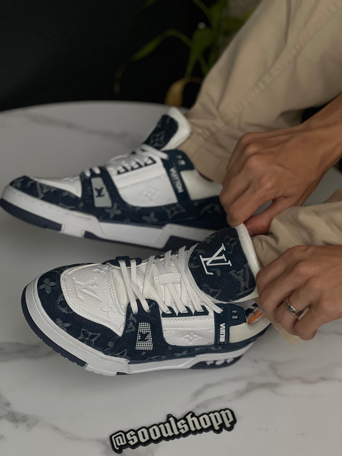 Louis Vuitton Trainer Monogram Denim