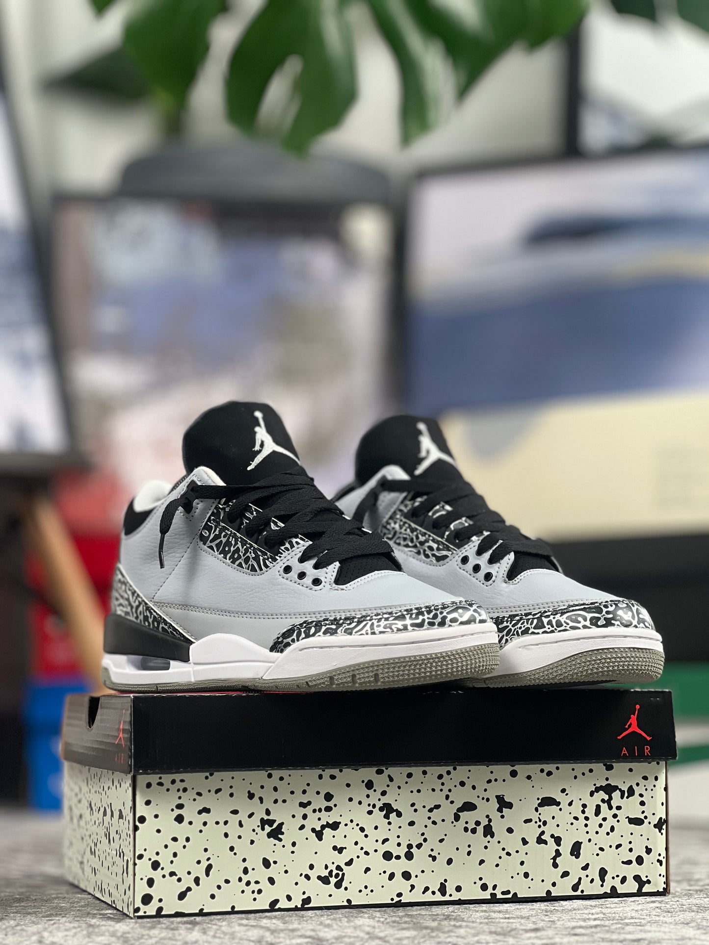 Air Jordan Retro 3 / Wolf grey