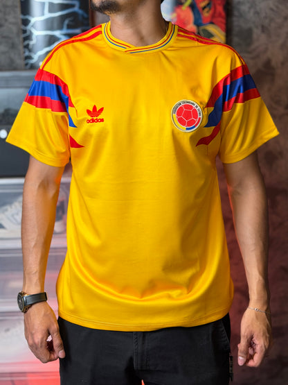 CAMISETA VISITANTE SELECCIÓN COLOMBIA 1990