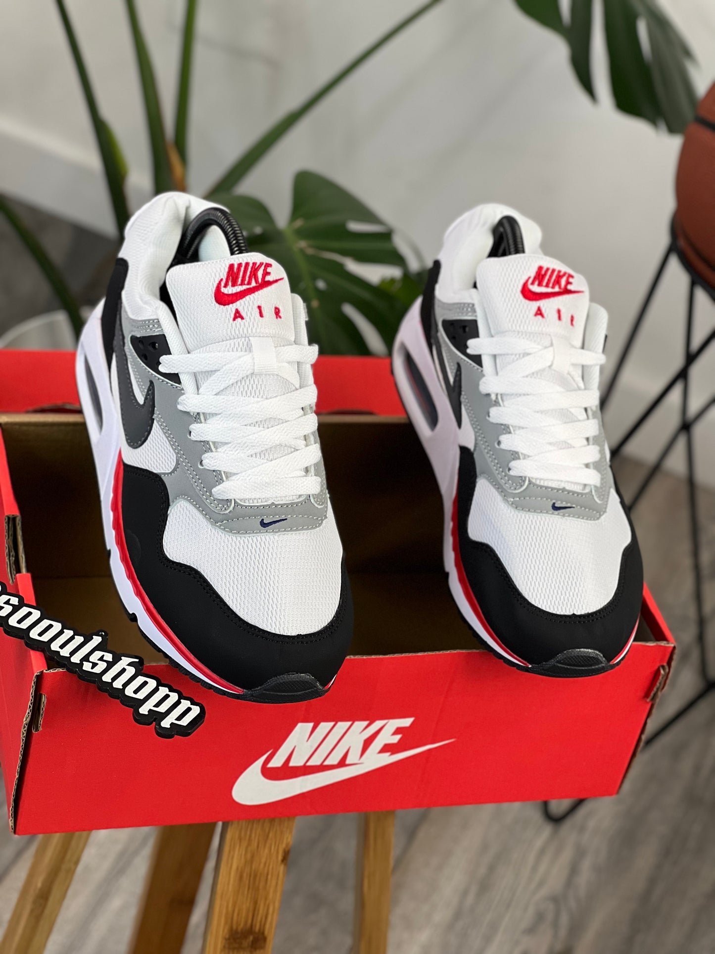 Nike Air Max Correlate Blanco-Rojo