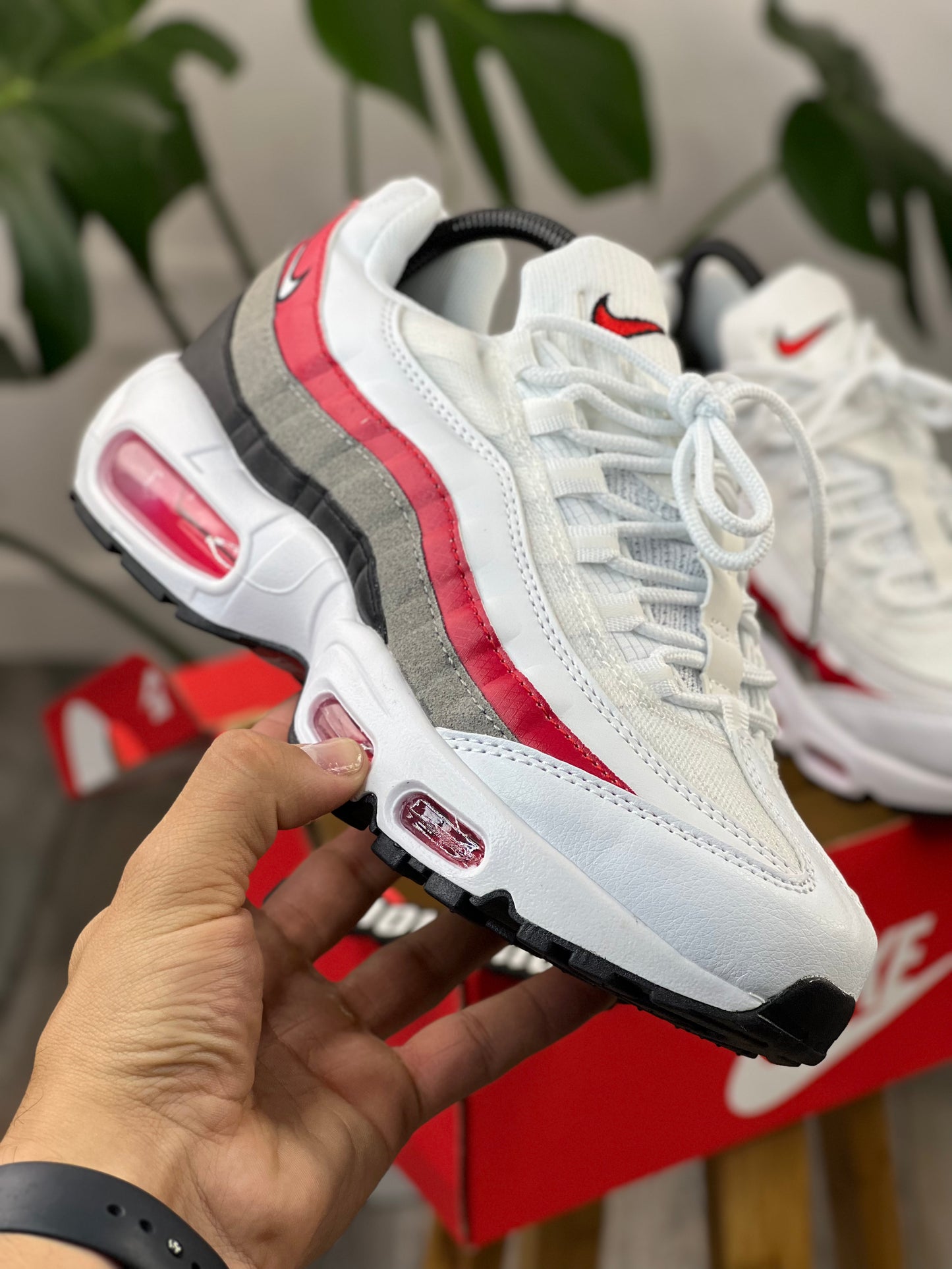 Nike Air Max 95 White Red Black